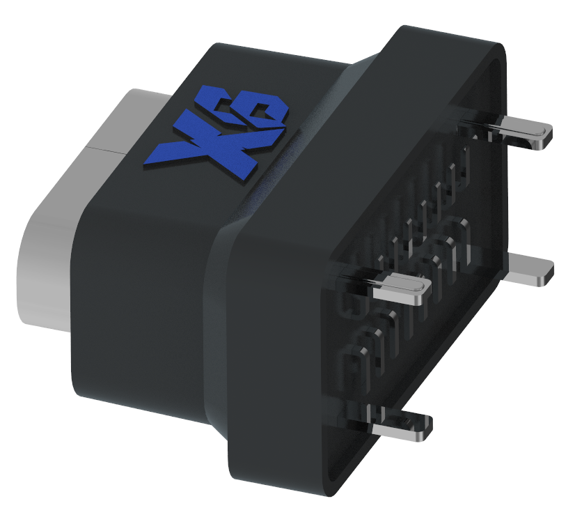 XB-TYPE C 16P-12-X TYPE C接口16P立式 防水USB插座 SMT H=9.3mm XB防水USB TYPE C 16P 立贴防水母座SMT H=9.3